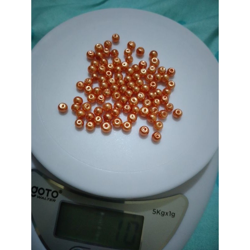 Mute kapur 4mm / beads gold / manik manik / monte