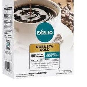 

FG5✪ Kopi bubuk | Exelso Robusta Gold Box Sachet 10 SEGERA BELI