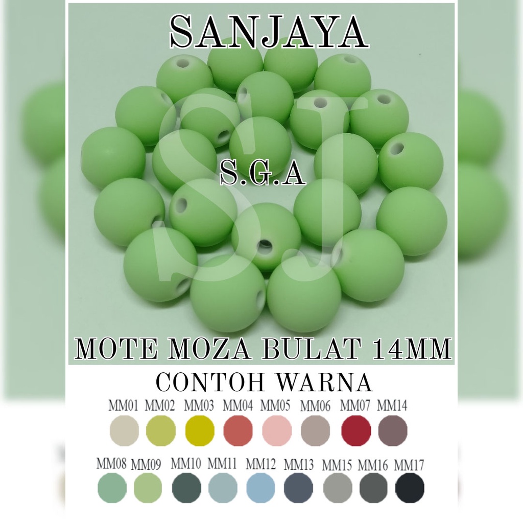 MOTE MOZA / MANIK BULAT / MANIK MOZA DOF / MANIK MOZA BULAT / MOTE MOZA BULAT 14MM