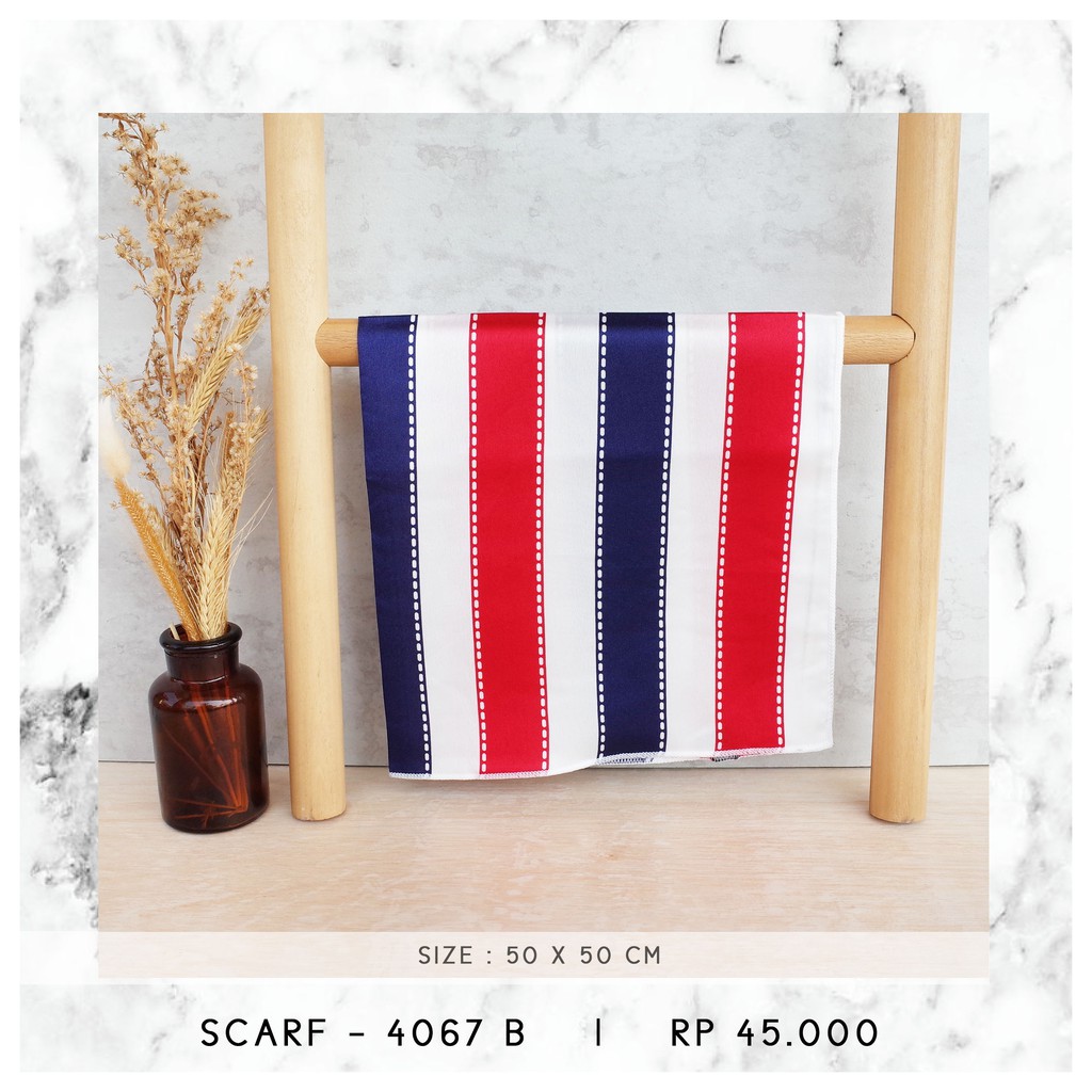 NECK SCARF / SYAL KOREA / SCARF PATTERN (SIZE 50 X 50 CM) - 3889 / 4067-4067 B