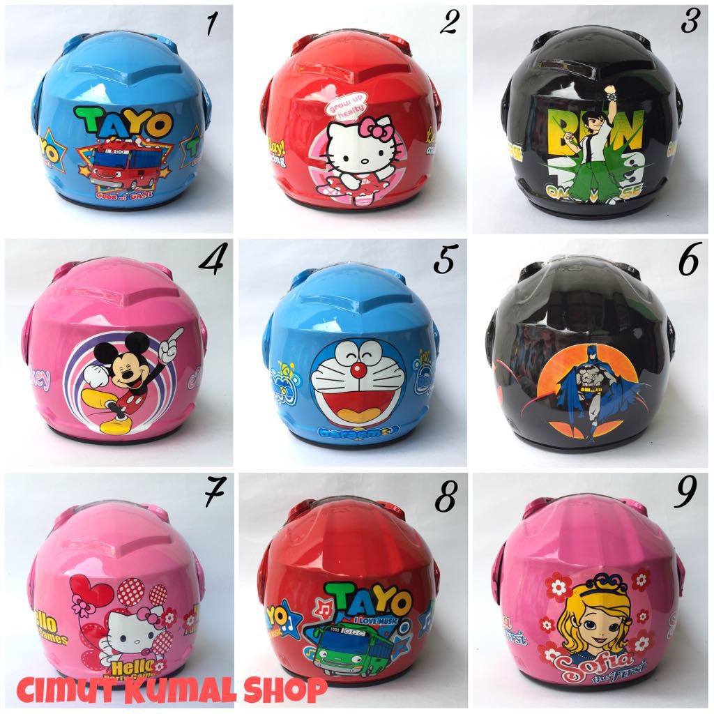 PERLENGKAPAN TERMURAH HELM MOTOR SS Helm Anak SNI MURAH 3 - 6 Tahun TERLARIS💕
