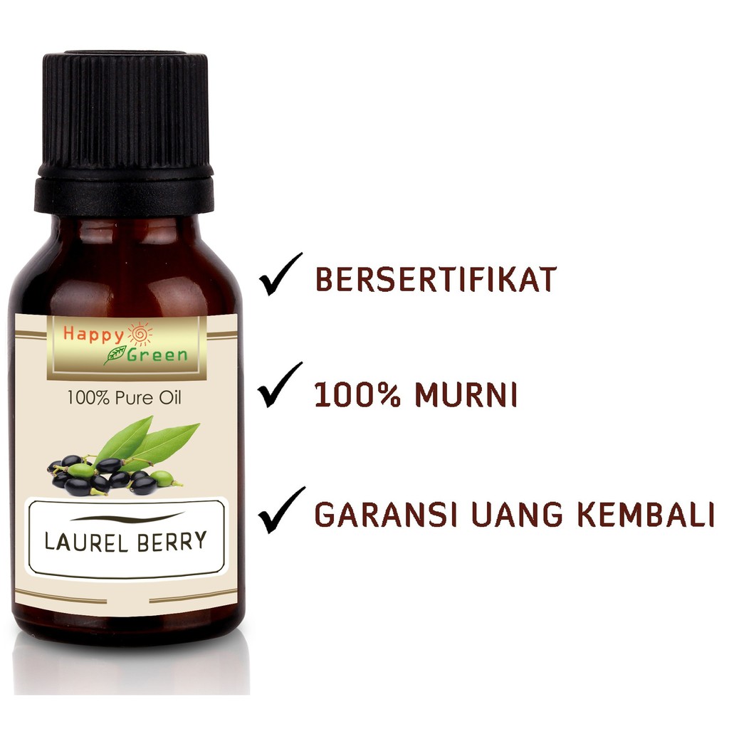 Happy Green Laurel Berry Fruit Oil  - Minyak Laurel Berry Murni