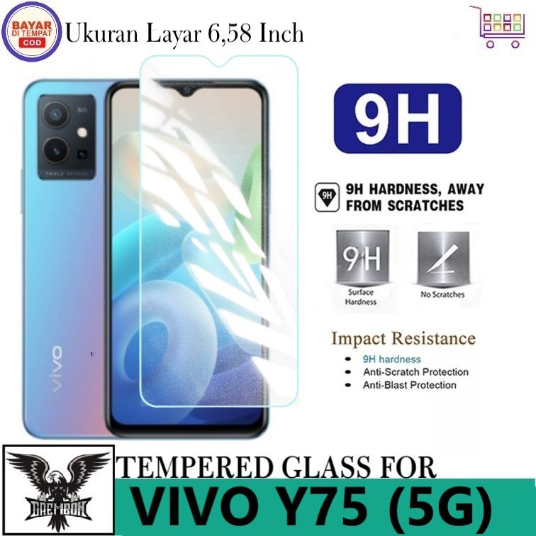 VIVO Y02 Y22 Y16 Y35 Y01A V23 5G T1 PRO 5G T1 5G Y01 Y75 5G V23 E V23e V20 V20 SE TEMPERED GLASS BENING, ANTI GORES KACA BENING CLEAR SCREEN GUARD NO LIST FRAME PELINDUNG LAYAR V20SE 2022