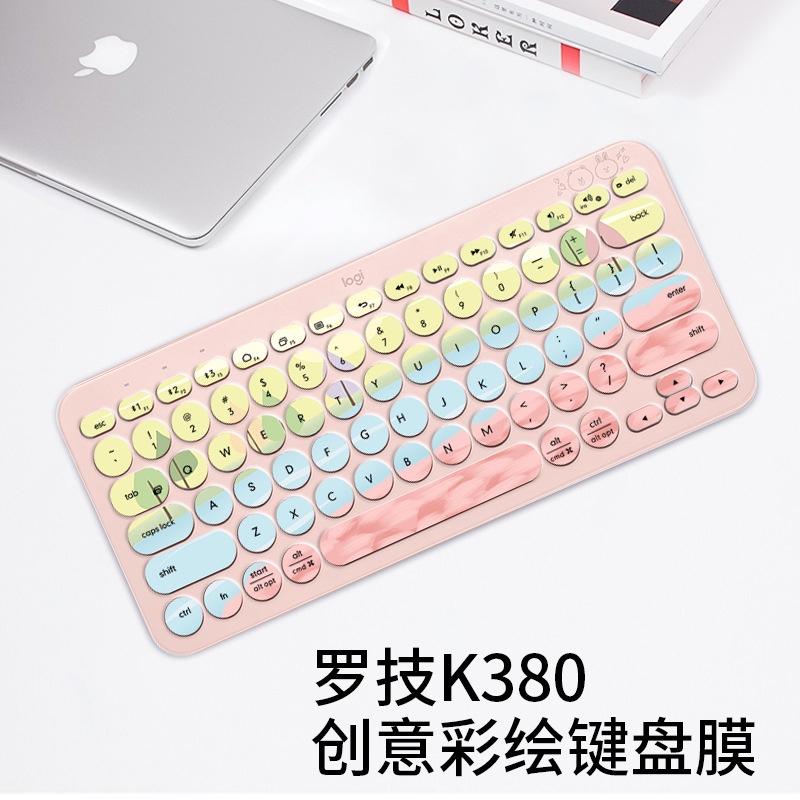 Cover Pelindung Keyboard Wireless Bluetooth K480 Anti Debu Motif Kartun Bunga Untuk Logitech K380