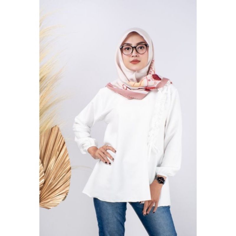 ATASAN DAYANA /ATASAN WANITA CEWEK / BAJU PESTA / ATASAN SIMPEL /ATASAN POLOS /ATASAN BLOUSE/ATASAN LENGAN PANJANG/ATASAN LENGAN PANJANG FASHION MUSLIM / ATASAN LENGAN PANJANG JUMBO-4