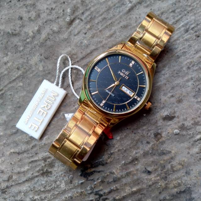 Jam tangan pria golden mirete original