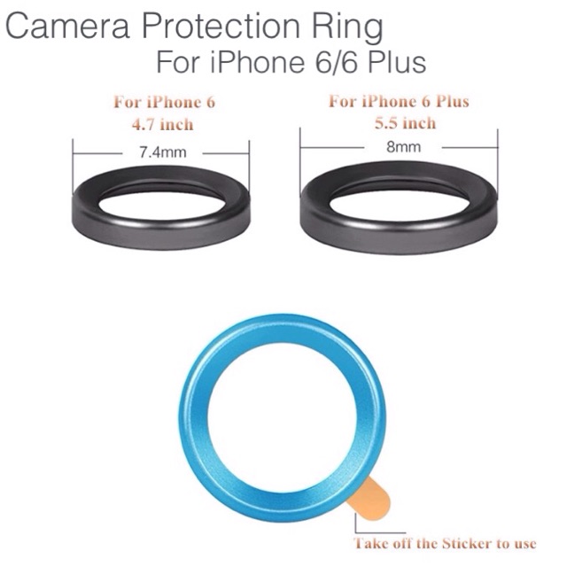 Ring Camera Iphone 6 Plus / 6S Plus / Pelindung Kamera / Lens Protector