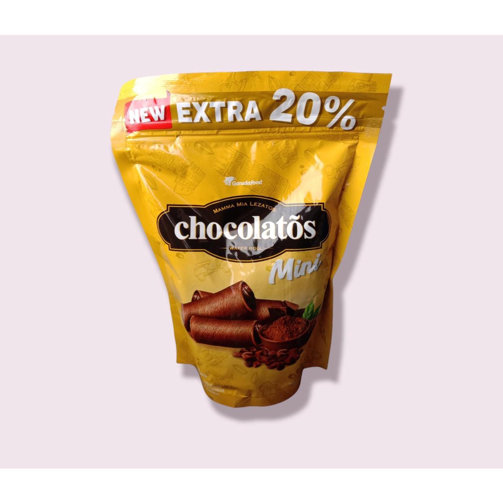 

CHOCOLATOS MINI POUCH 84 GR / WAFER ROLL COKELAT MINI