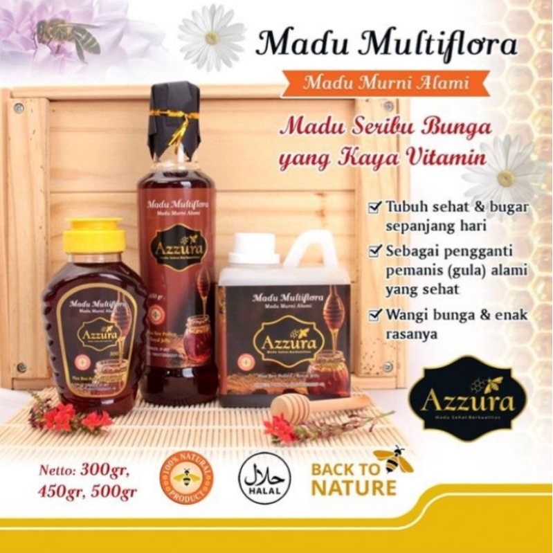 

Madu Azzura - Madu Multiflora 300 gr