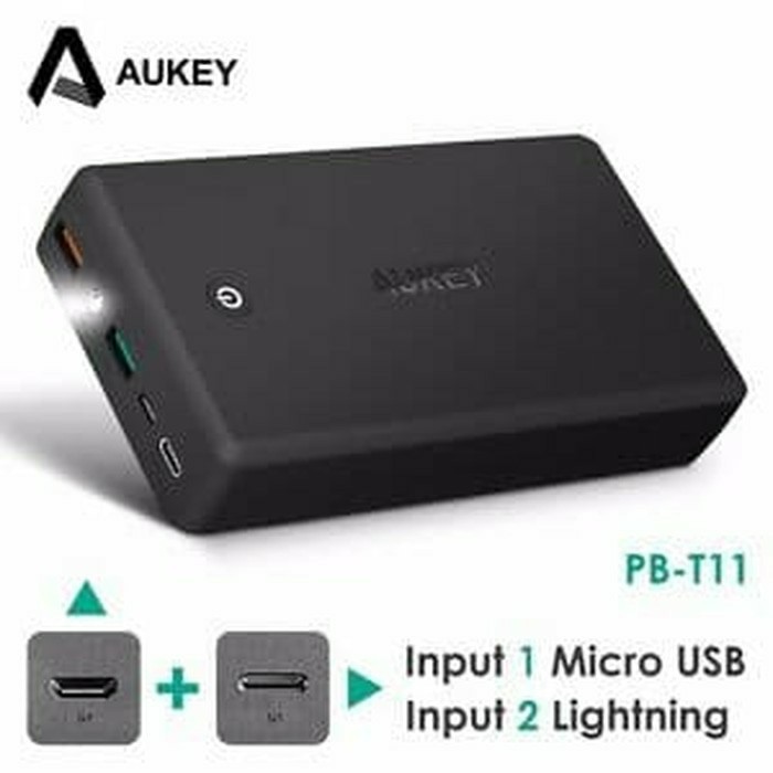 Aukey 30000Mah Pb-T11 Quick Charge 3.0 Qc3.0 Power Bank 30000 Mah