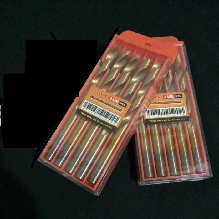 Mata Bor Matabor Besi Baja Kuning Tincoated Size 8 mm ALLWIN