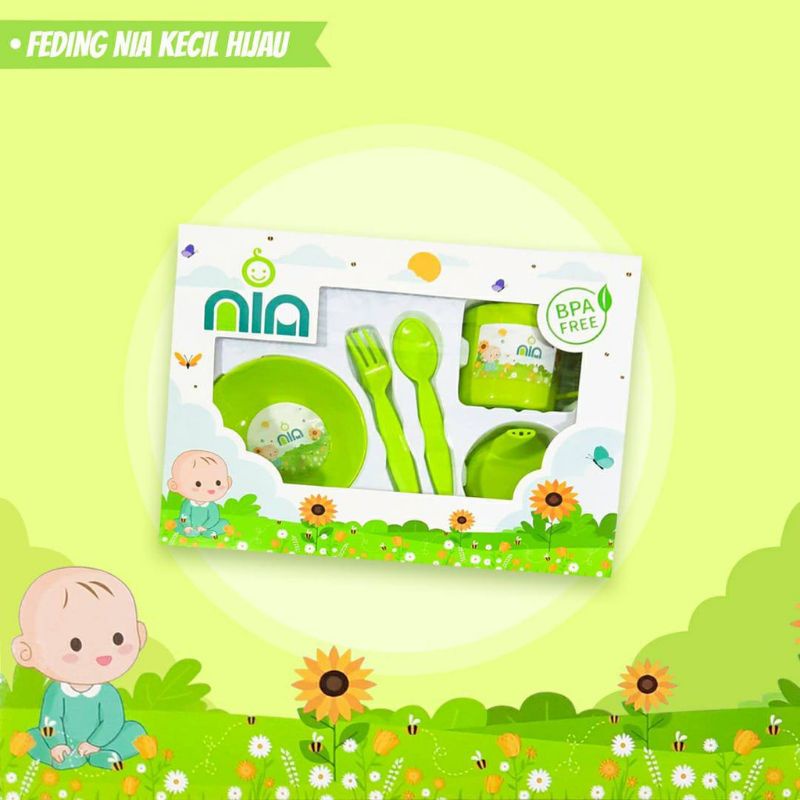 Tempat Makan Feeding Set NIA