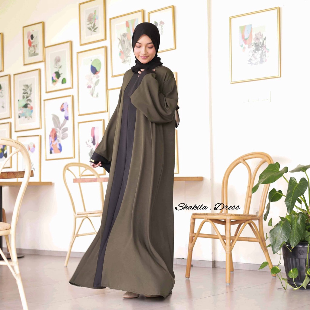 Maryam abaya | Gamis abaya hitam turqey pakaian muslimah kekinian | long dress