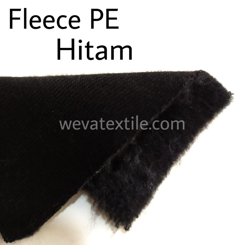 Bahan Kain Kiloan Sweater Jaket Fleece PE 280 gram Hitam