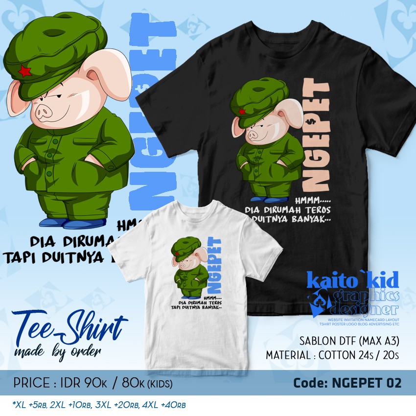 Kaos Babi Ngepet Dragonball Ulong Tuyul Lucu Viral Sablon DTF