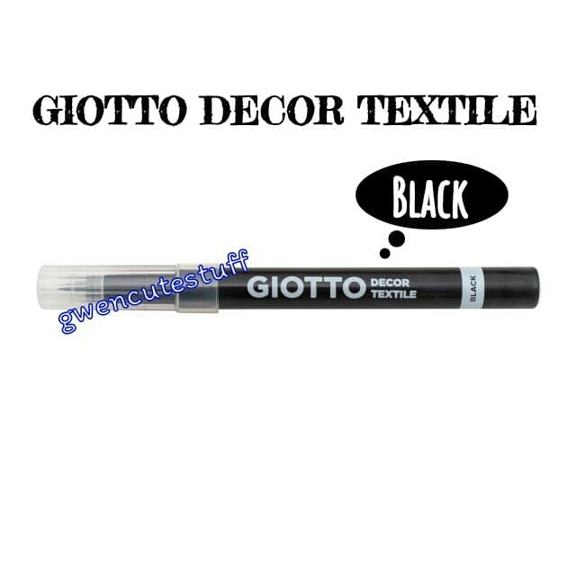 

GIODT01 Giotto Decor Textile Satuan/Spidol Kain/Baju/Sepatu - Black