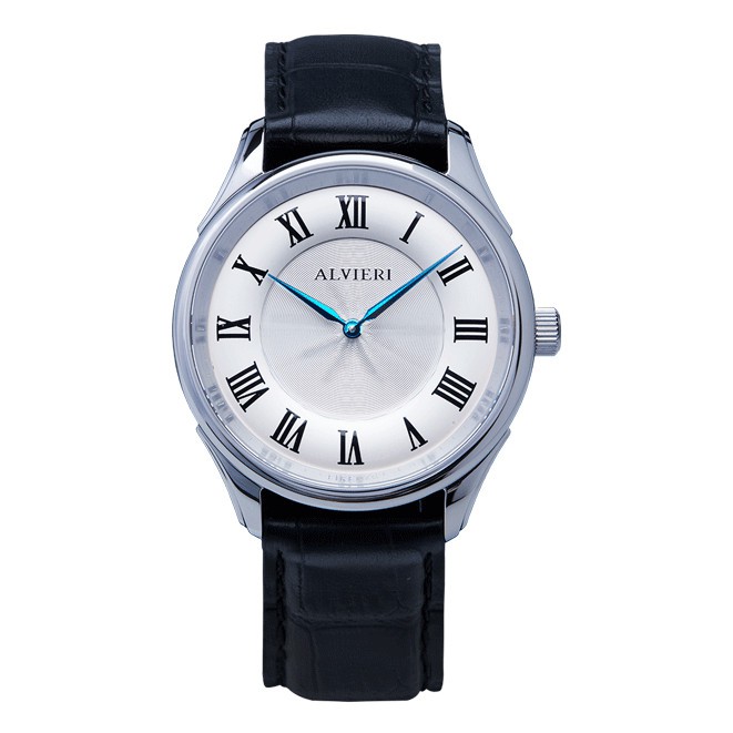 ALVIERI - Firenze Classic - Silver case 40mm White(AFE 111)