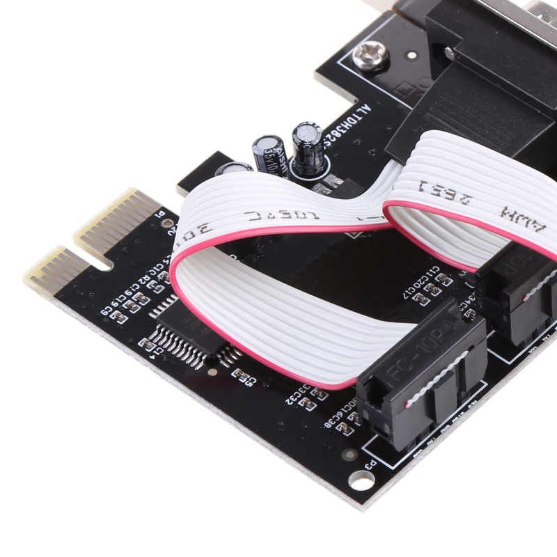 Btsg PCI-E Untuk Express Ke Dual Serial DB9 RS232 RS-232 Kartu Adaptor 2-Port Controller