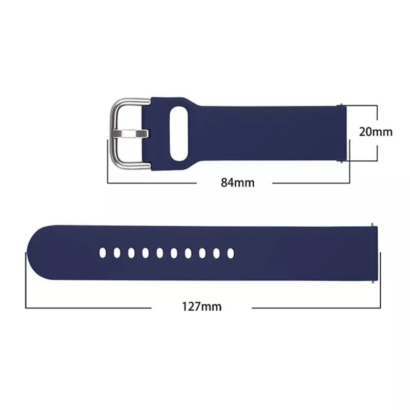 SILICONE STRAP SMARTWATCH 20MM QUICK RELEASE