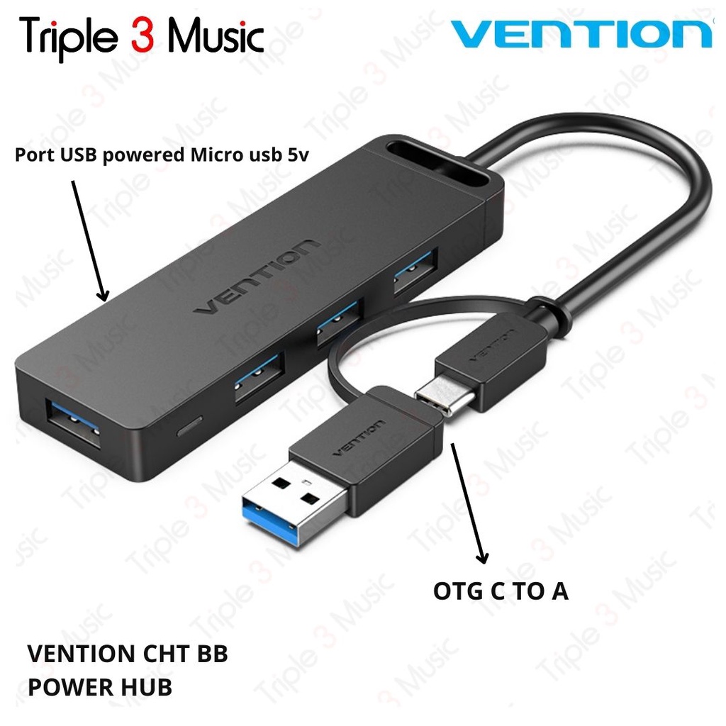 VENTION CHT Power USB HUB Type C 3.1 USB 3.0 2.0 Multi Usb 3x