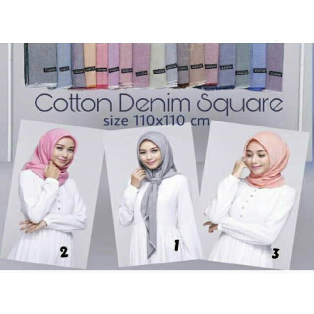 JILBAB ANSANIA BAHAN DENIM /HIJAB RAWIS/JILBAB