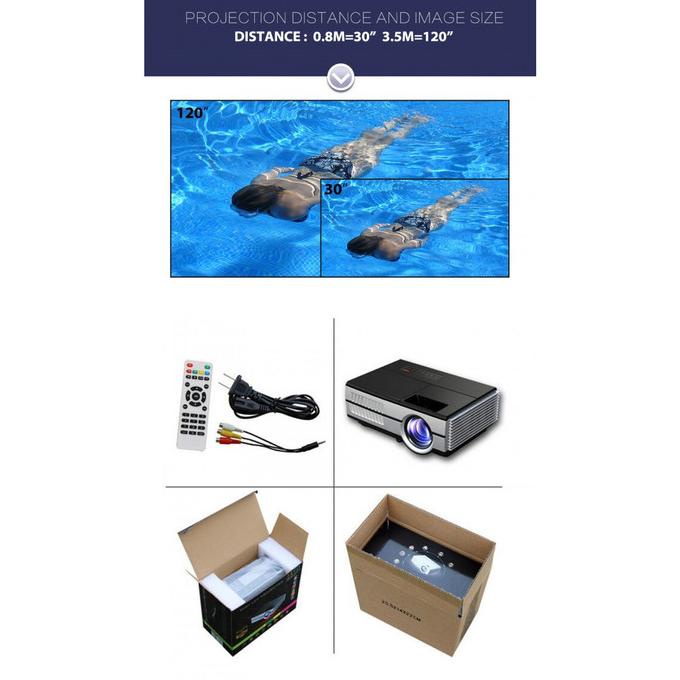 Olb1451 Mini Pico Projector Eug600D 960*640 1080P With Tv Tunner