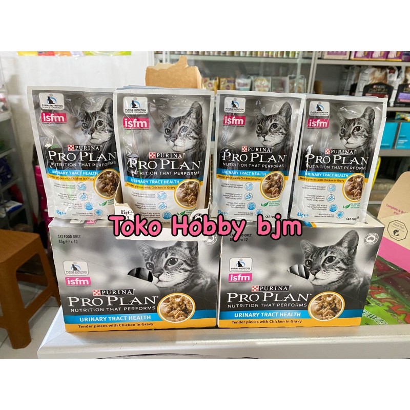 Pro plan pouch makanan basah kucing derma plus sensitive urinary proplan wetfood cat adult purina 85