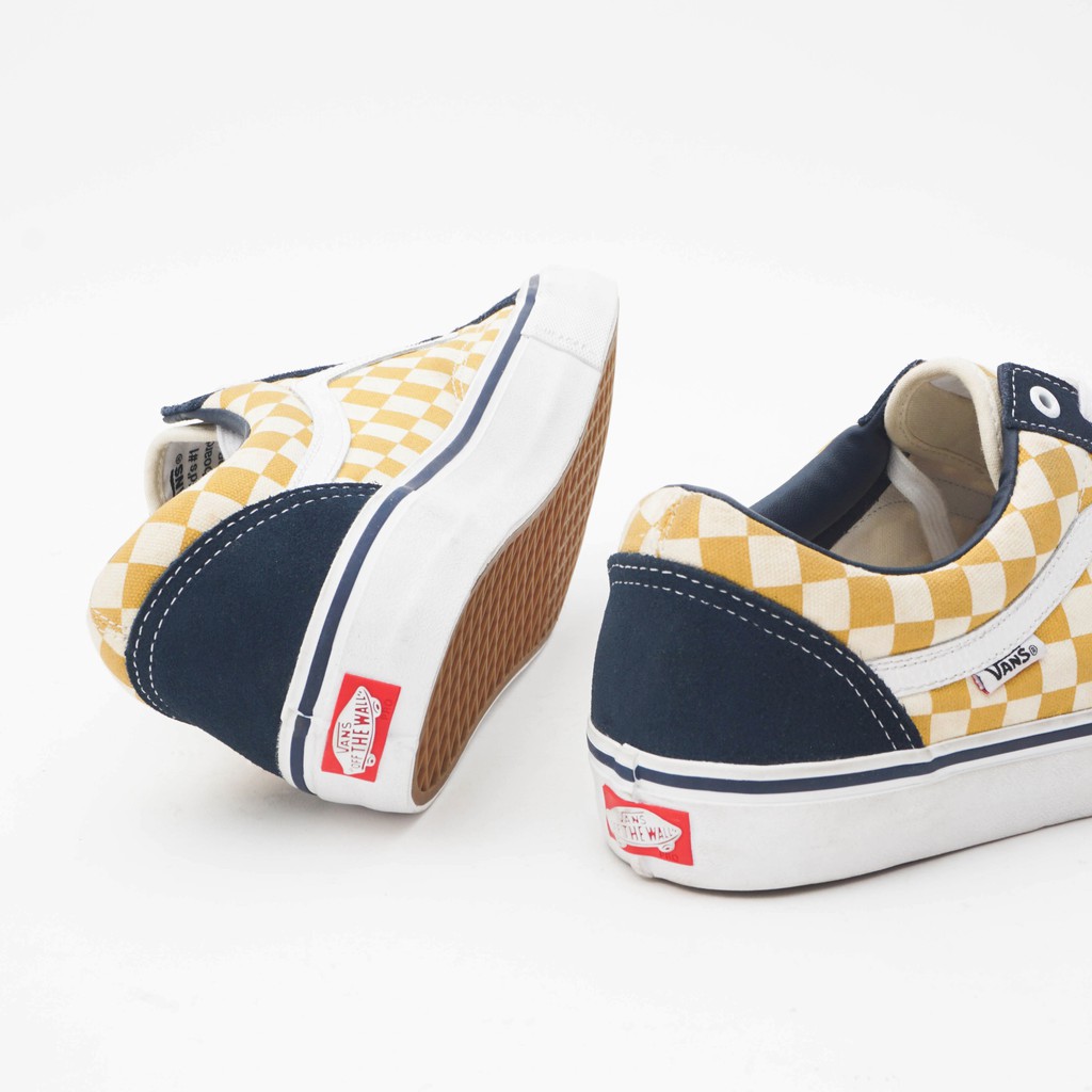 vans ochre checkerboard