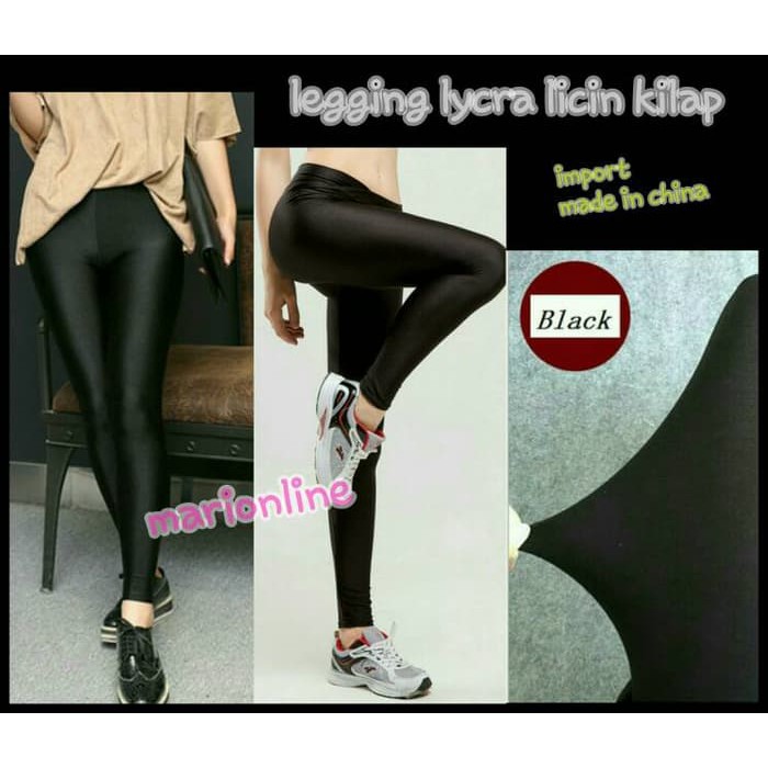 Promo legging sport lycra kilap licin