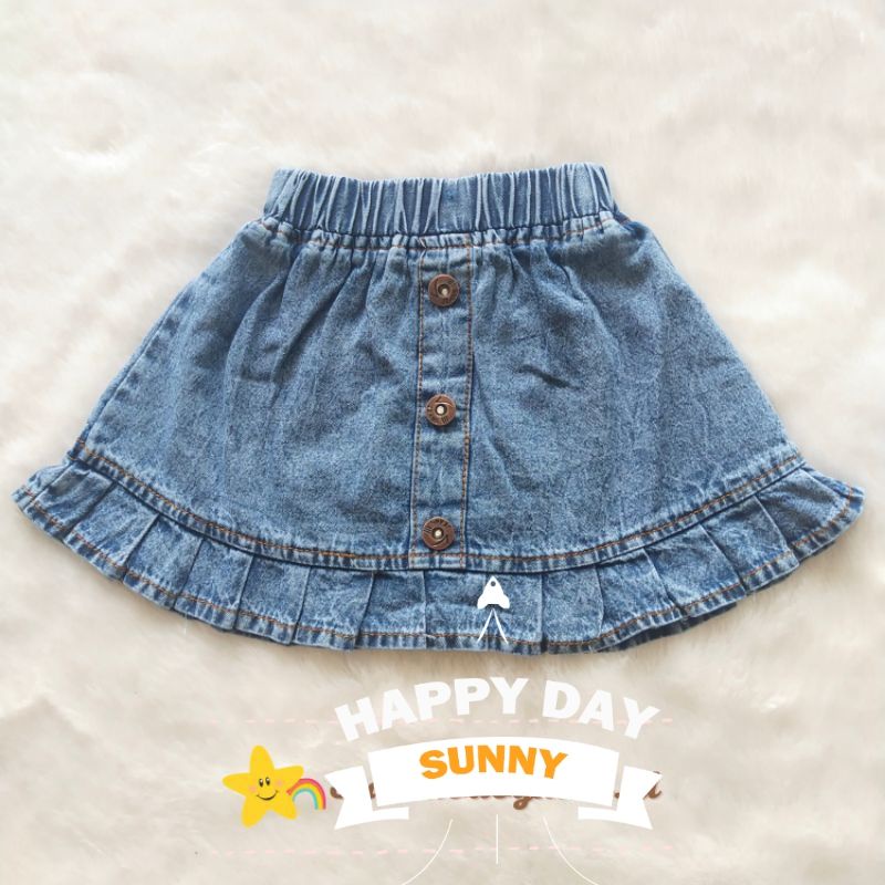 ROK ROMPEL ANAK JEANS UMUR 1-7 TAHUN