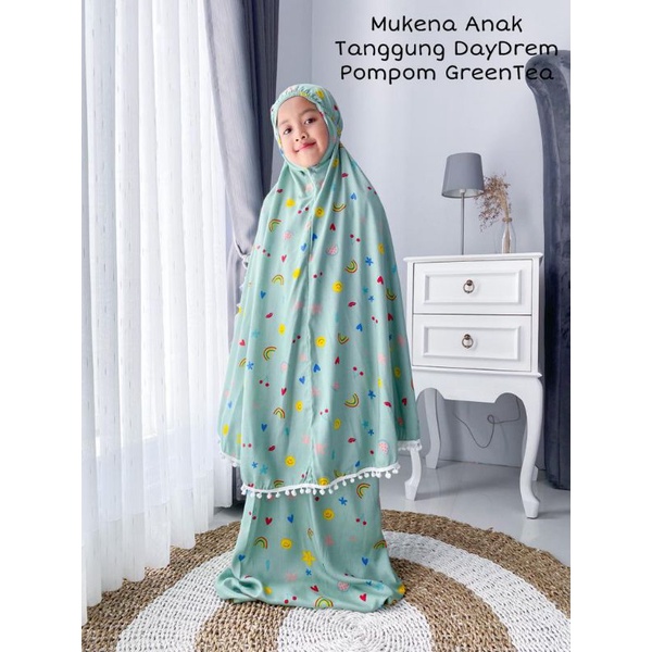 Mukena Anak Tanggung Rayon Fress Tas( Kerut Kening)