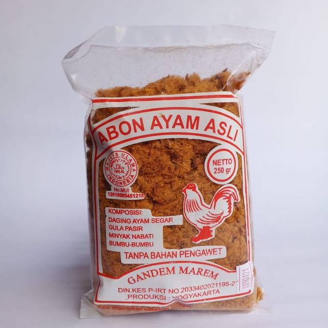 

Abon Ayam Gandem Marem 250g / Free Bubble Wrap
