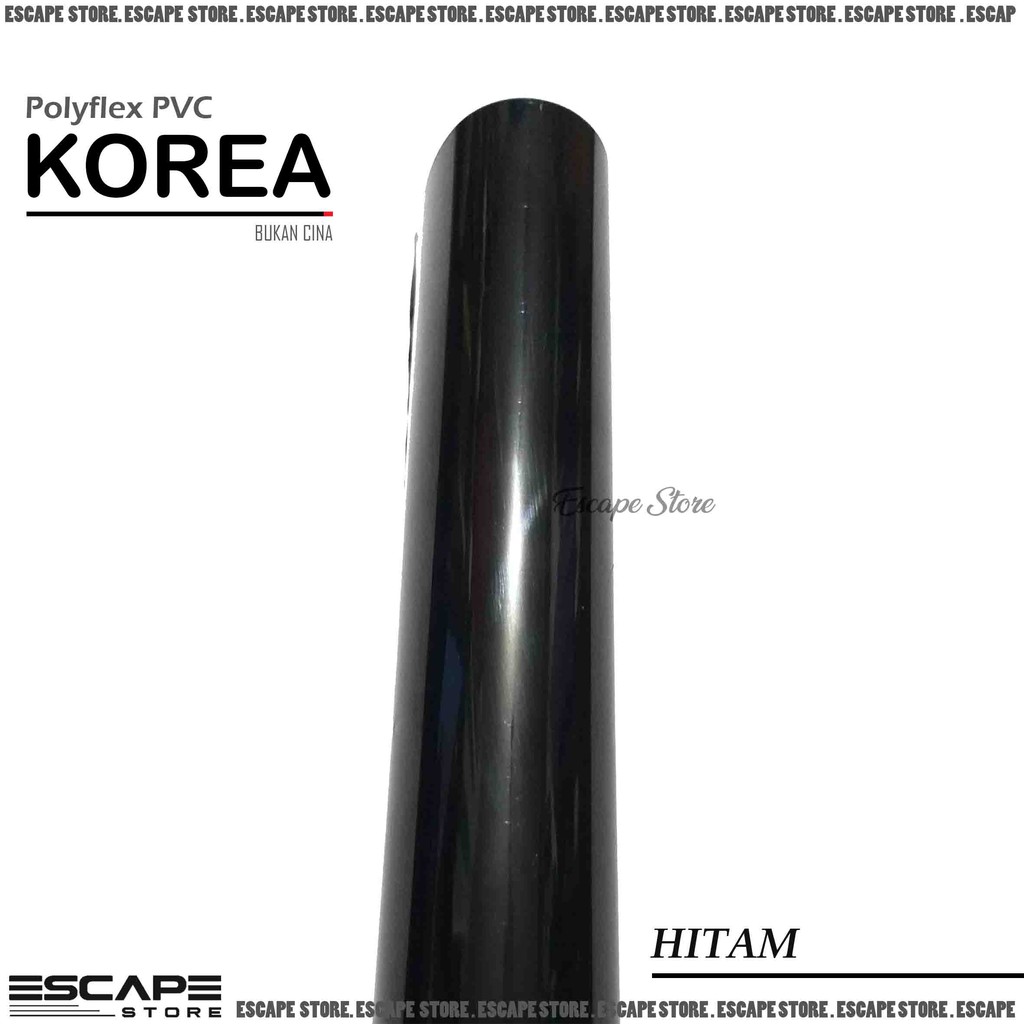 Polyflex PVC Korea . Poliflex PVC Korea Meteran Murah - Hitam