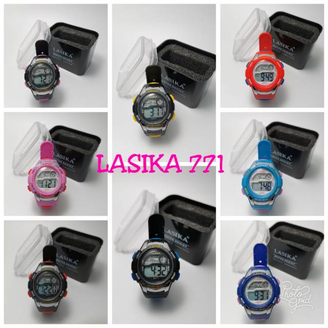 Jam tangan digital Anak Anak dan remaja water Resist Lasika 771