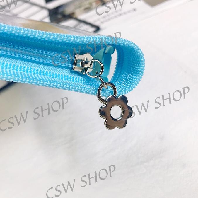 

TERBARU A5 Zipper Binder Glitter Transparent Binder Zipper Binder K-pop Po Card Binder Album**