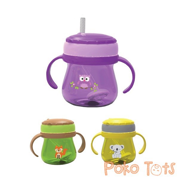 Baby Safe Training Cup with Weighted Straw 250ml Botol Minum Sedotan dengan Pemberat JP019 WHS
