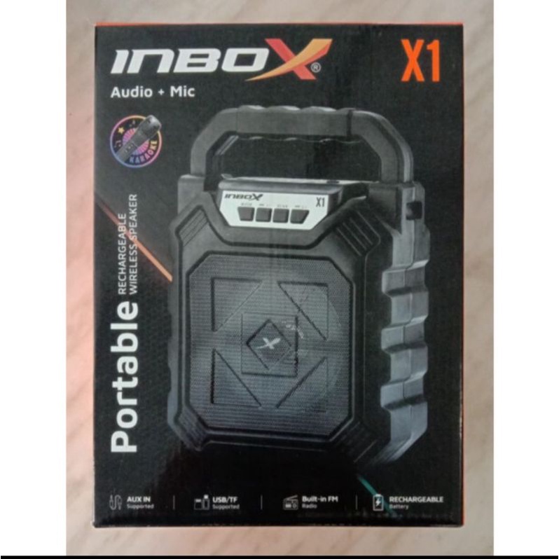 Speaker Bluetooth Inbox X1+ Mic - Speaker Portable Inbox X1 + Mic