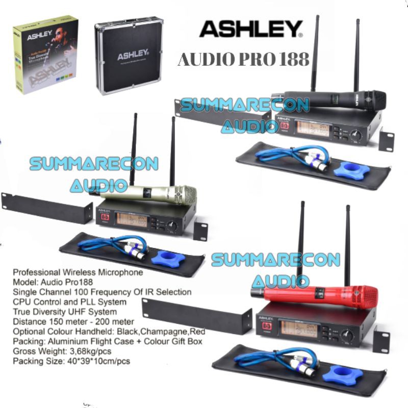 Mic Ashley Pro 188 Original Single mic Kualitas Terbaik Ashley