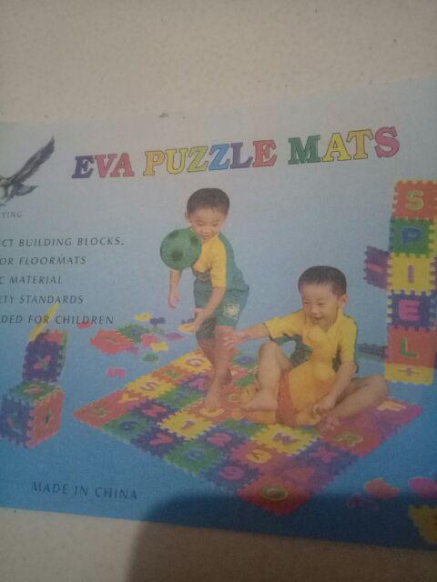 36pcs / Set Karpet Alas Lantai Dengan Bahan Halus Dan Gambar Motif Alfabet Untuk Bayi / Anak-anak