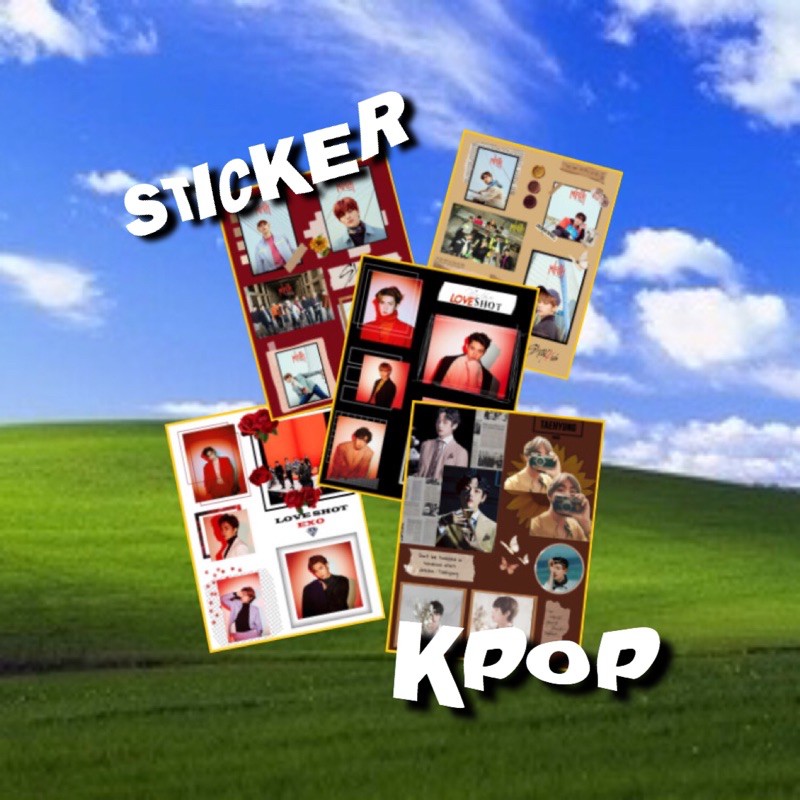 

STIKER KPOP BTS EXO NCT STRAY KIDS BLACKPINK sticker aesthetic kpop member