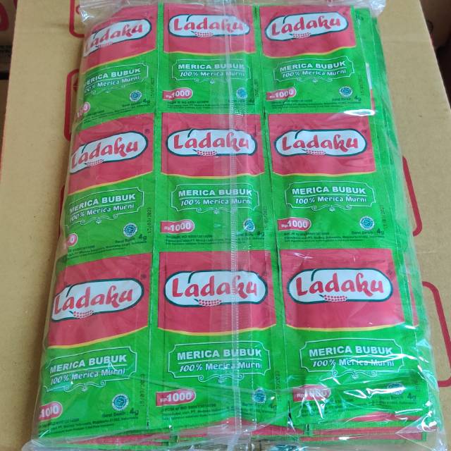 Ladaku Merica Bubuk Renceng isi 12pcs Sachet 3gr White Pepper Powder READY