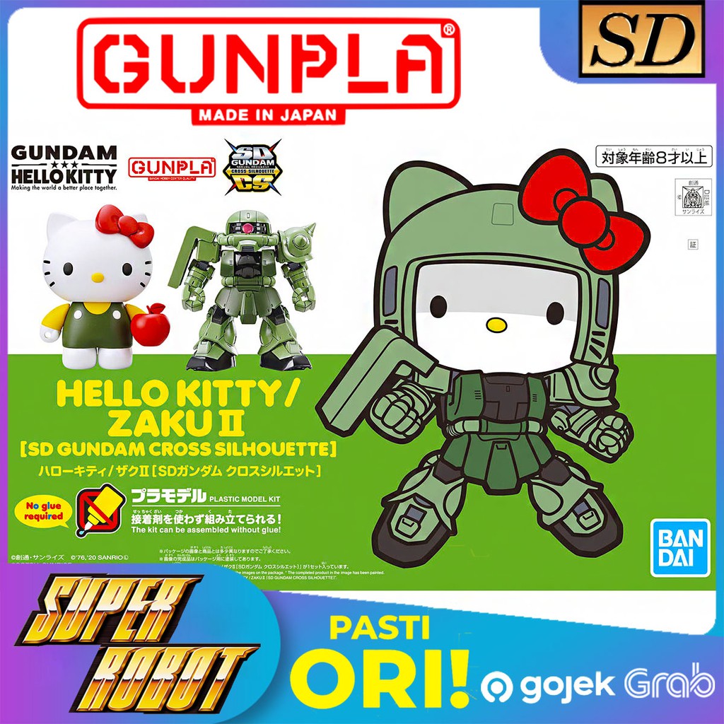 BANDAI Hello Kitty / Zaku II SDCS SD Gundam Cross Silhouette