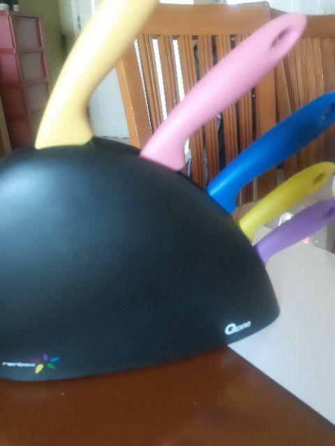 Oxone Ox-606 Rainbow Knife Set Ox 606 Pisau Dapur Tajam Knifeset Murah Tempat Kecil Bagus Pelangi