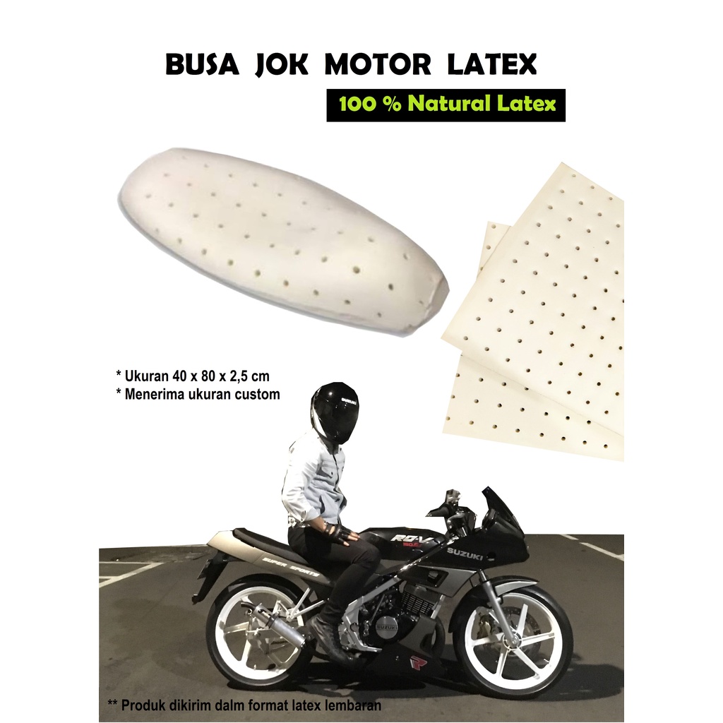 Jok Motor Latex / Busa Jok Motor Latex