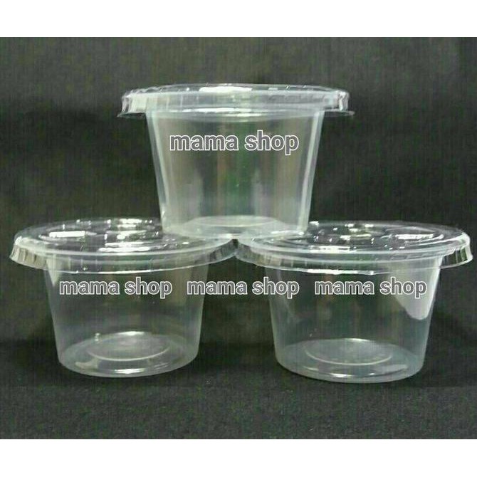 Cup Puding 60 ml Es Cream Jelly Jeli Agar Agar Gelas Plastik kecil