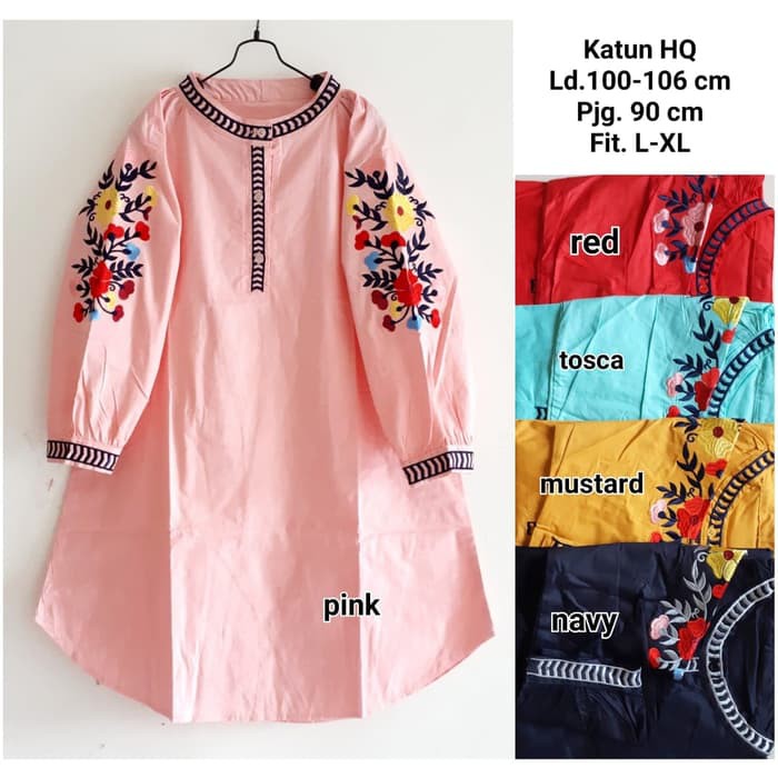 Marcia Tunik/Tunik Putih/Tunik Jumbo/Tunik Big Size / Baju Put 5287PQ Viola Tunik