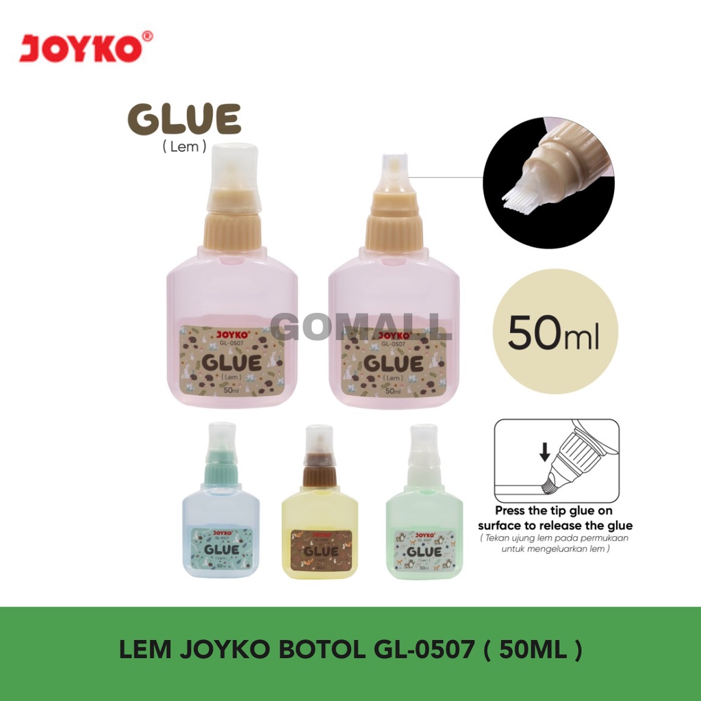 

Liquid Glue Lem Kertas Cair Joyko GL-0507 50ml