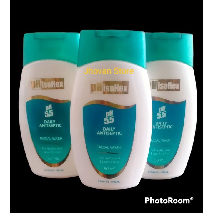 PHISOHEX 60ml, sabun cair antiseptik yang digunakan untuk membersihkan dan merawat kulit.