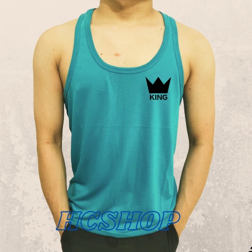 Singlet Pria Dewasa King Cowok Cewek Cotton Combed Adem