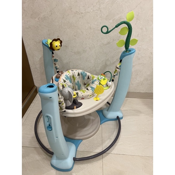 prelove the evenflo exersaucer jump and learn stationary jump jungle quest blue